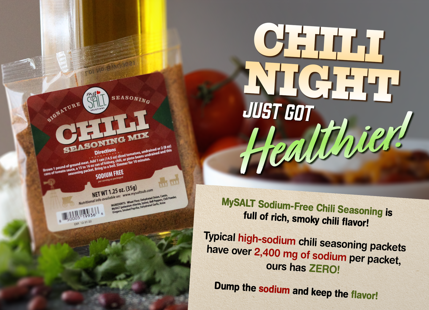 MySALT Chili Seasoning Salt Free