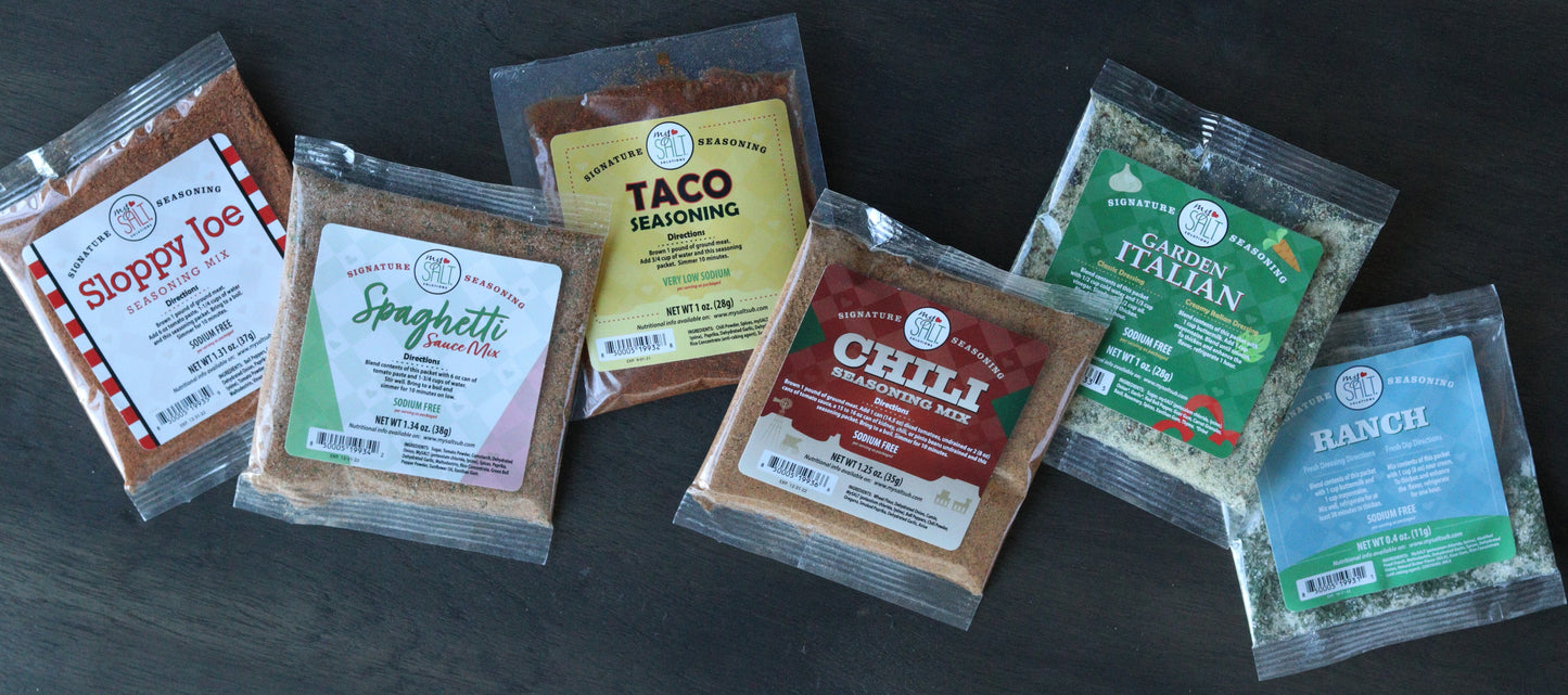 MySALT Seasoning Mixes, Sodium Free