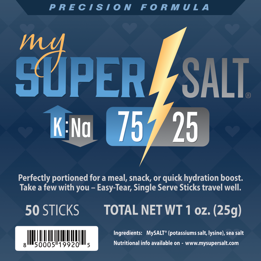 My SUPER SALT 75:25 Sticks -- Portable, Balanced Salt (50) – My