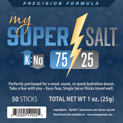 My SUPER SALT 75:25 Precision Formula - 50 Sticks
