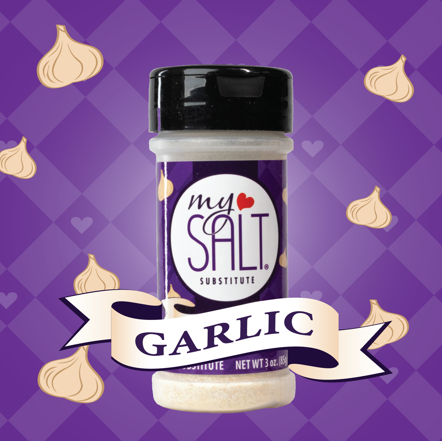 MySALT Garlic Flavored Salt Substitute