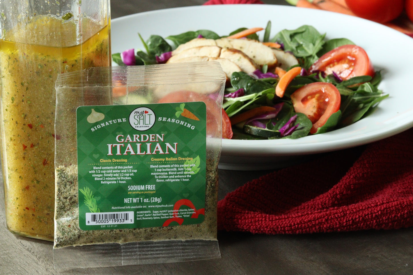 MySALT Garden Italian Salad Dressing Mix Sodium Free