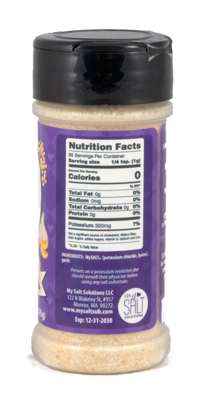 MySALT Garlic Flavored Salt Substitute