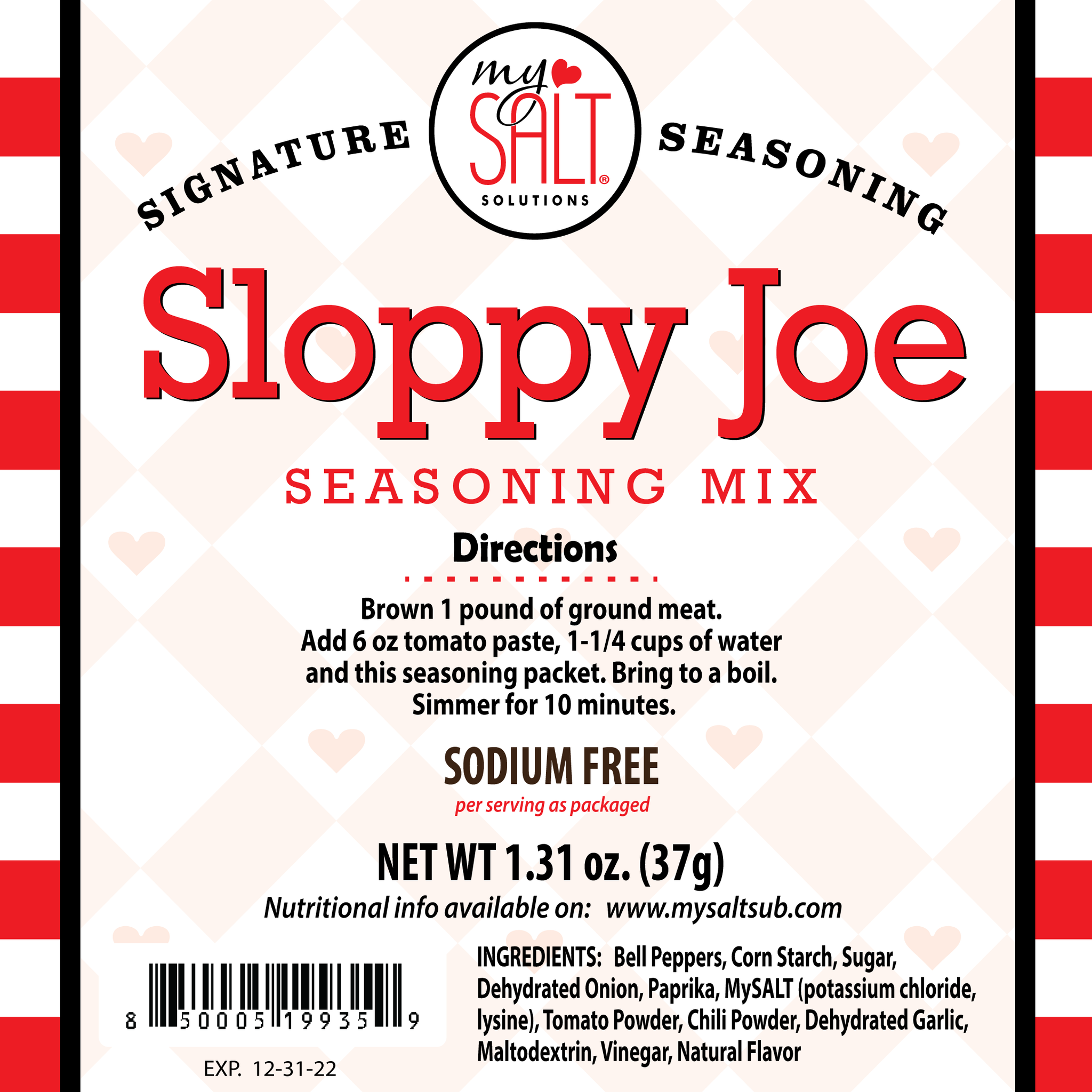 Sloppy Joe Salt Free – My Salt Substitute