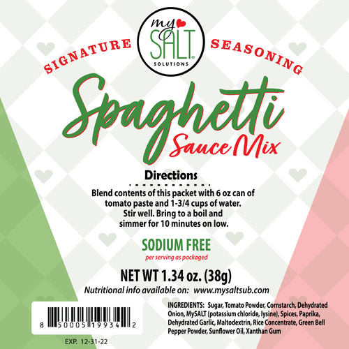 Spaghetti Sauce Sodium Free